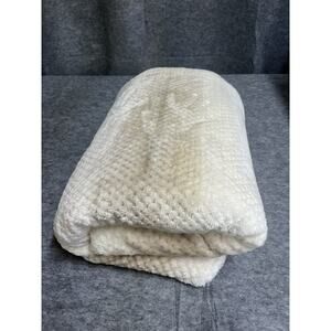 Adirondack‎ Blanket Full Queen Ombre Beige Plush Sherpa